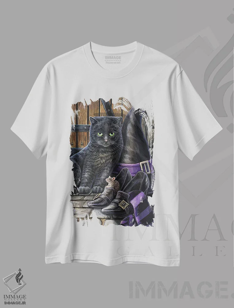 تیشرت سفید طرح دار – تیشرت فانتزی ,"دردسر و جیک جیک" اثر لیزا پارکر فروشگاه ایماژ