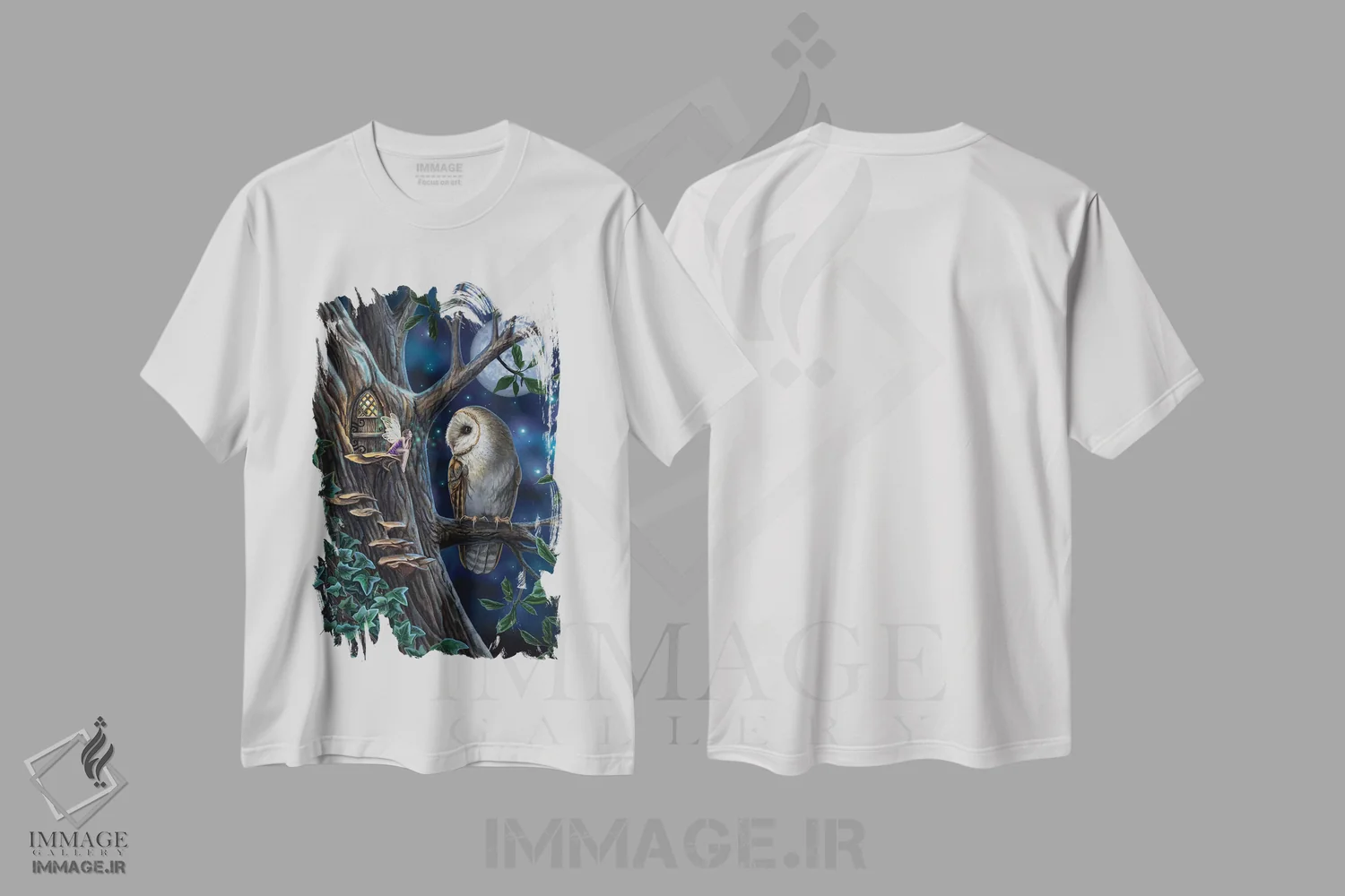 تیشرت سفید طرح دار – تیشرت فانتزی ,"داستان های پریان" اثر لیزا پارکر فروشگاه ایماژ