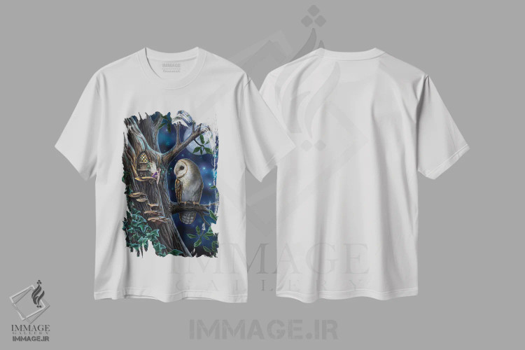 تیشرت سفید طرح دار – تیشرت فانتزی ,"داستان های پریان" اثر لیزا پارکر فروشگاه ایماژ