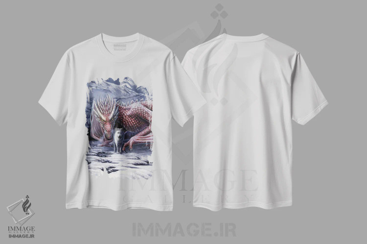 تیشرت سفید طرح دار – تیشرت فانتزی ,"پرتره اتحاد" اثر لیزا پارکر فروشگاه ایماژ