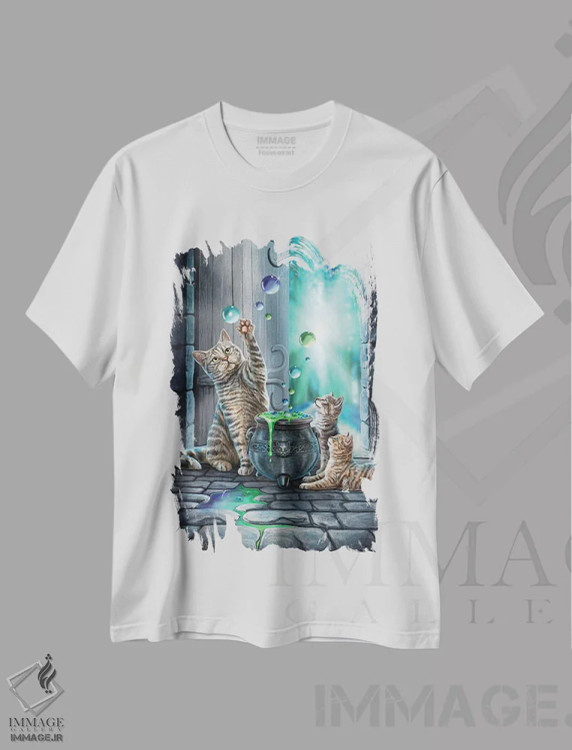 تیشرت سفید طرح دار – تیشرت فانتزی ,"هابل بابل" اثر لیزا پارکر immage.ir