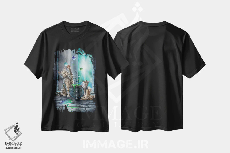 تیشرت مشکی طرح دار – تیشرت فانتزی ,"هابل بابل" اثر لیزا پارکر فروشگاه ایماژ