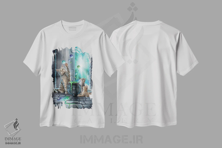 تیشرت سفید طرح دار – تیشرت فانتزی ,"هابل بابل" اثر لیزا پارکر immage.ir