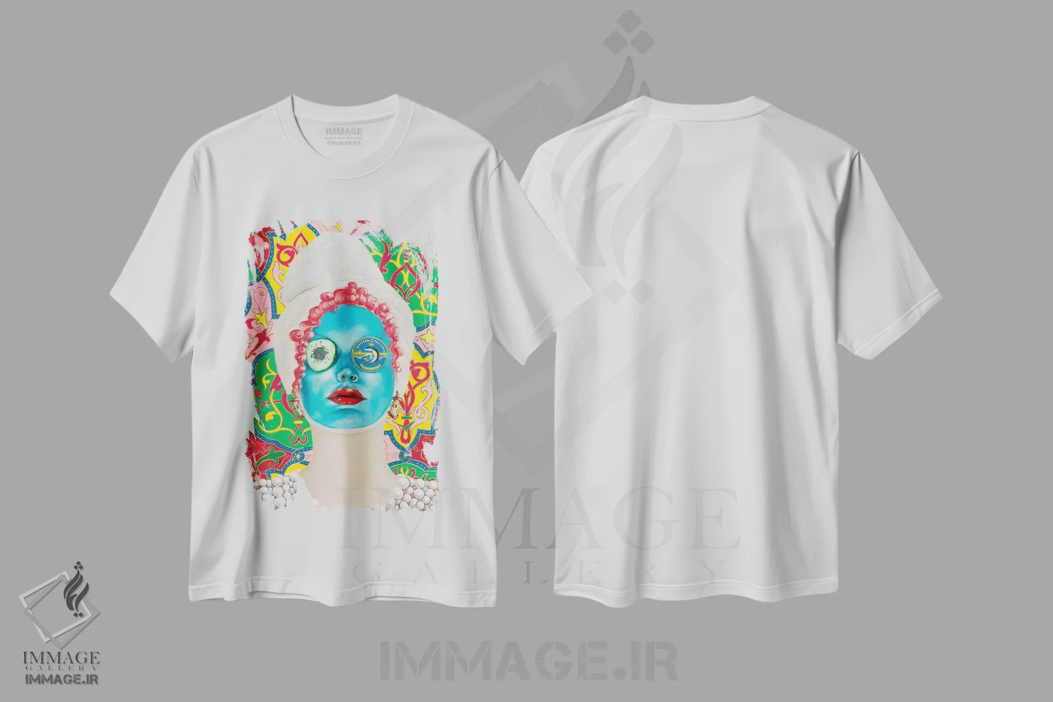 تیشرت سفید طرح دار – تیشرت لوکس ,ماسک زیبایی با خاویار روسی اثر لیوا پاکالنه فانلی immage.ir