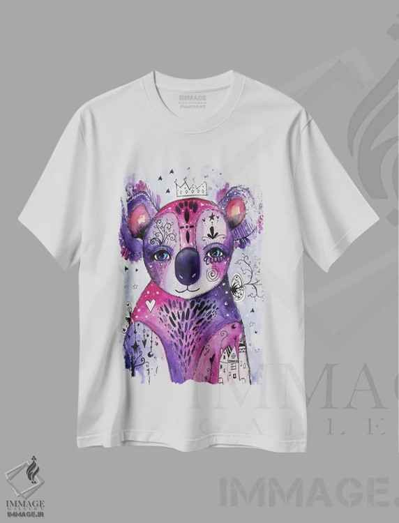 تیشرت سفید طرح دار – تیشرت حیوانات ,عشق کوالا اثر تامارا لاپورت immage.ir