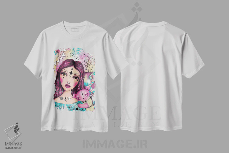 تیشرت سفید طرح دار – تیشرت انگیزشی ,دوست داشتنی اثر تامارا لاپورت فروشگاه ایماژ