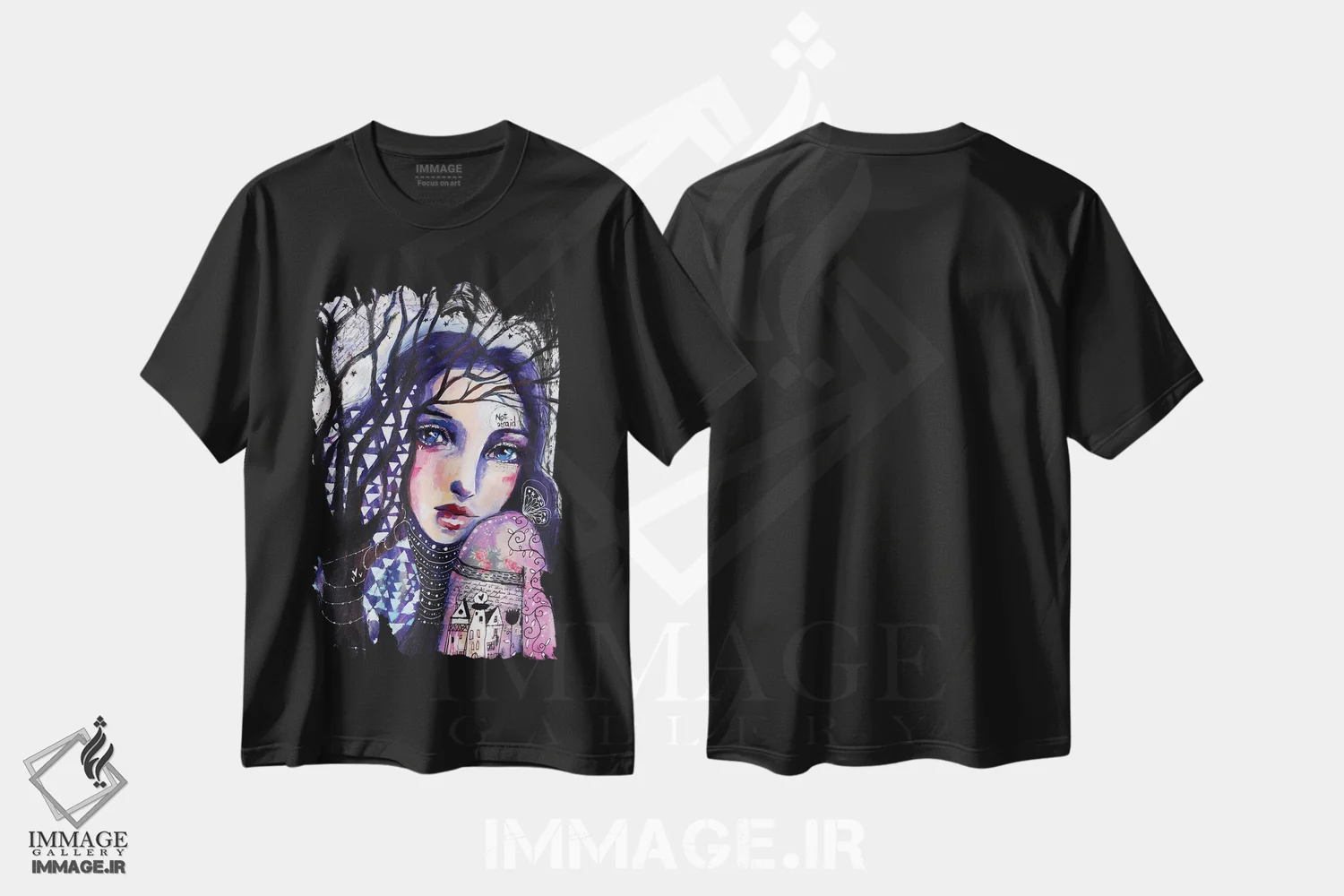 تیشرت مشکی طرح دار – تیشرت فانتزی ,بی هراس اثر تامارا لاپورت immage.ir