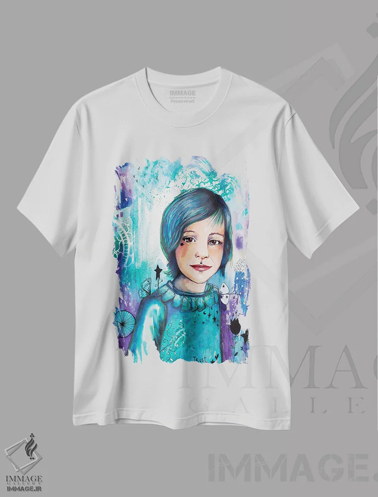 تیشرت سفید طرح دار – تیشرت فانتزی ,شاهزاده الیوت اثر تامارا لاپورت immage.ir