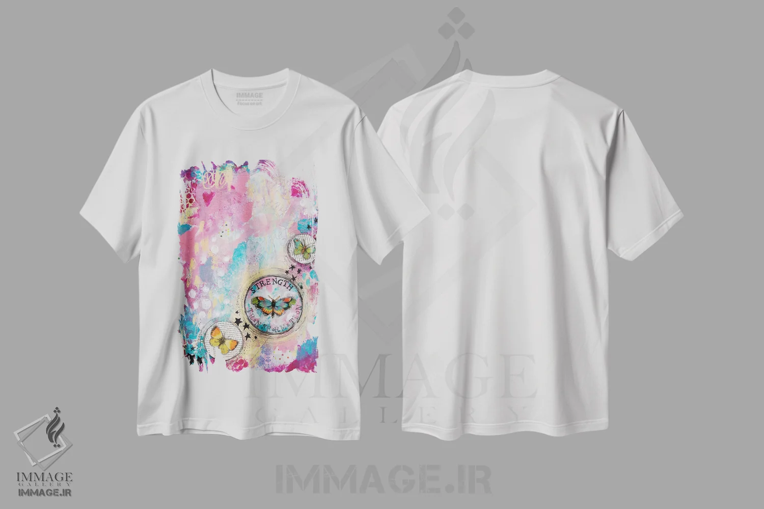 تیشرت سفید طرح دار – تیشرت انگیزشی ,قدرت اثر تامارا لاپورت فروشگاه ایماژ