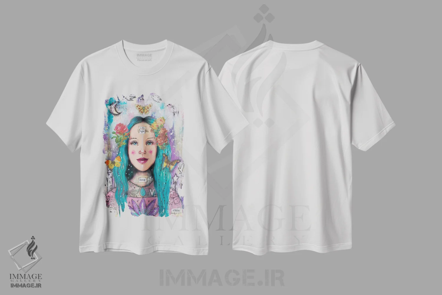 تیشرت سفید طرح دار – تیشرت فانتزی ,تو ابرقهرمان اثر تامارا لاپورت immage.ir