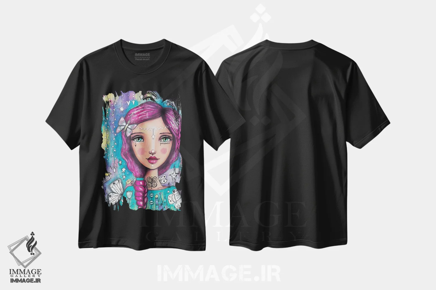 تیشرت مشکی طرح دار – تیشرت فانتزی ,رسیدگی به رؤیاها اثر تامارا لاپورت immage.ir