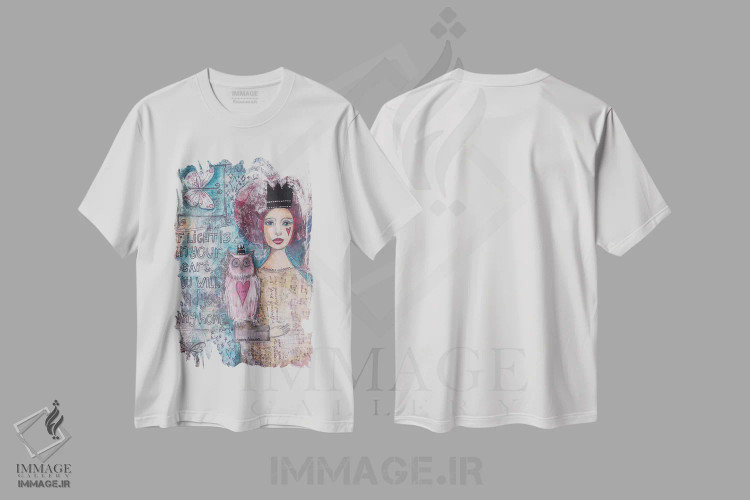 تیشرت سفید طرح دار – تیشرت انگیزشی ,حکمت جاودان اثر تامارا لاپورت فروشگاه ایماژ