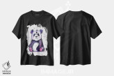 تیشرت مشکی طرح دار – تیشرت فانتزی ,پاندای خوشحال اثر تامارا لاپورت immage.ir