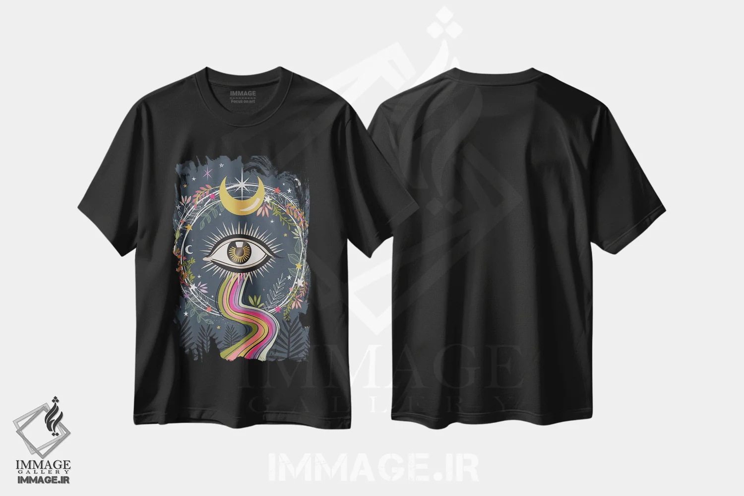 تیشرت مشکی طرح دار – تیشرت فضایی ,راهنمای روحی یک اثر لیزا پری فروشگاه ایماژ