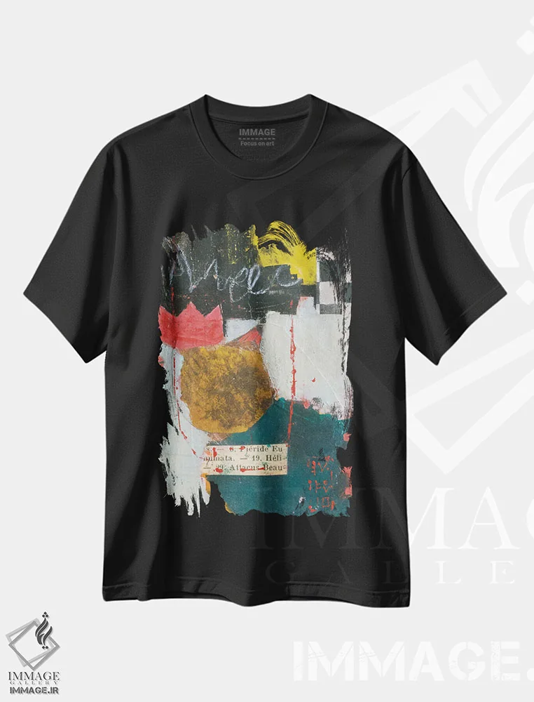 تیشرت مشکی طرح دار – تیشرت هنری ,آگاتا اثر آندریا لوپز immage.ir