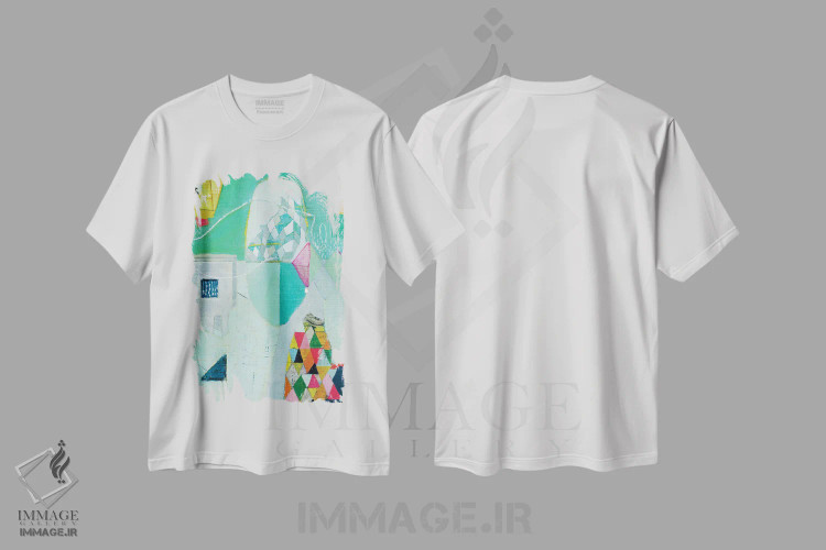 تیشرت سفید طرح دار – تیشرت انتزاعی ,ورنیر من اثر آندریا لوپز فروشگاه ایماژ