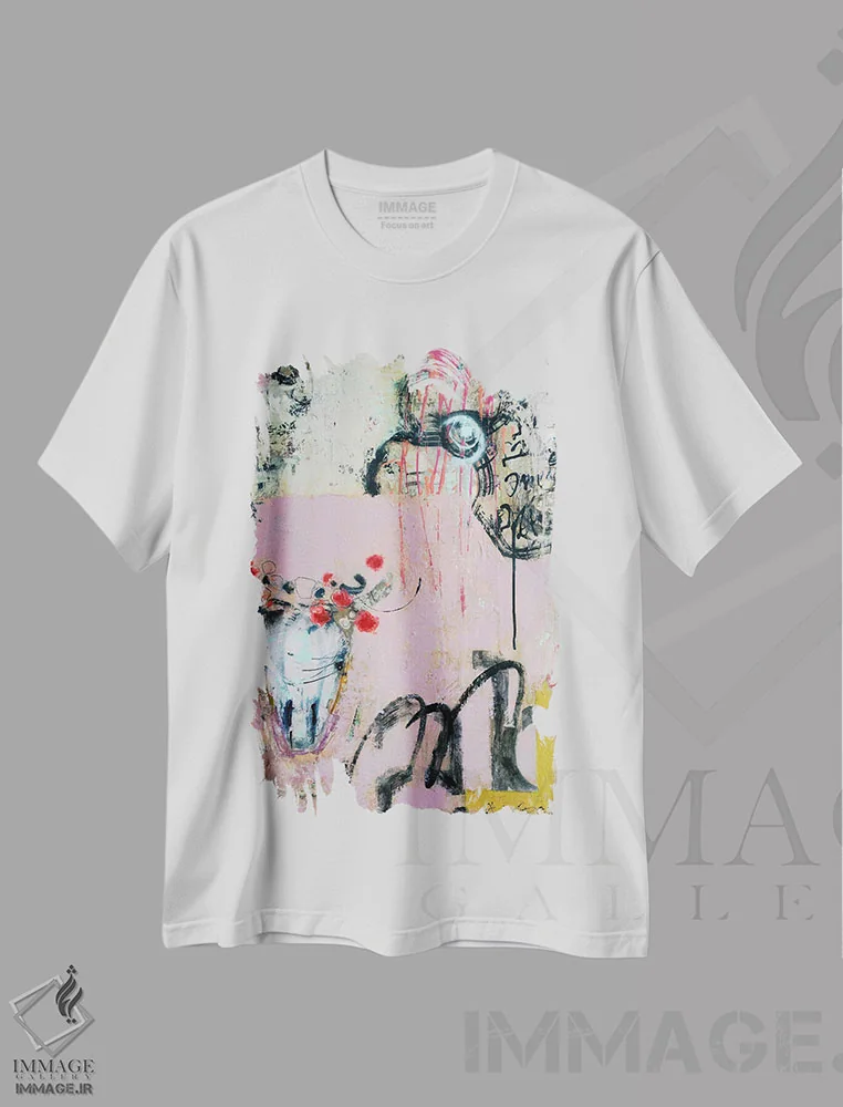 تیشرت سفید طرح دار – تیشرت گرافیکی ,ملکه دنیای زیرزمینی اثر آندریا لوپز immage.ir