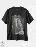 تیشرت مشکی طرح دار – تیشرت طبیعت ,آبشار نارادا اثر لوئیس راث immage.ir