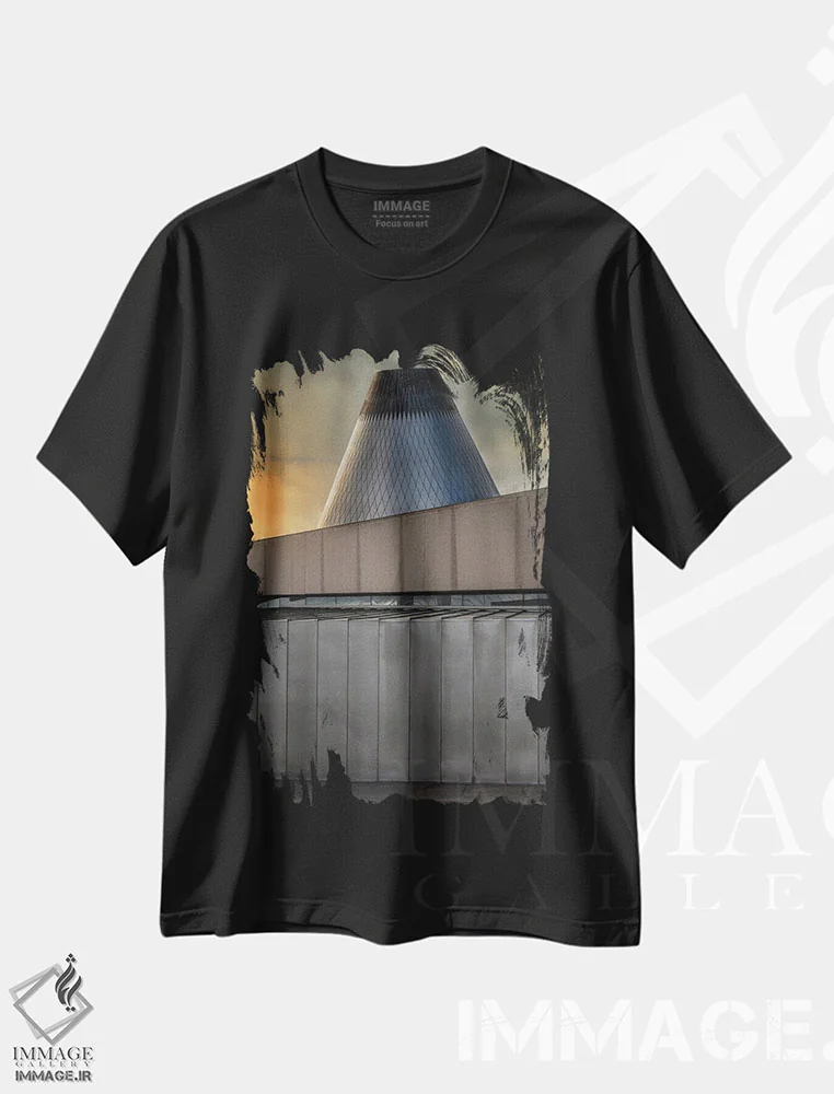 تیشرت مشکی طرح دار – تیشرت طبیعت ,اون بالا قرار دارد اثر لوئیس راث فروشگاه ایماژ