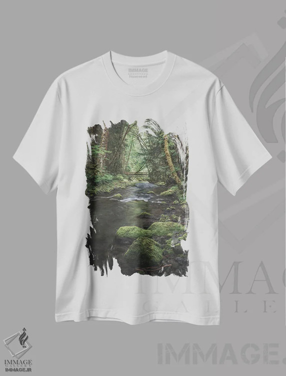 تیشرت سفید طرح دار – تیشرت طبیعت ,جنگل های افسونگر المپیک نسخه دوم اثر لوئیس راث immage.ir