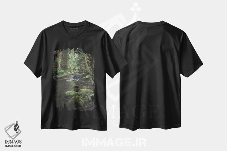تیشرت مشکی طرح دار – تیشرت طبیعت ,جنگل های افسونگر المپیک نسخه دوم اثر لوئیس راث فروشگاه ایماژ