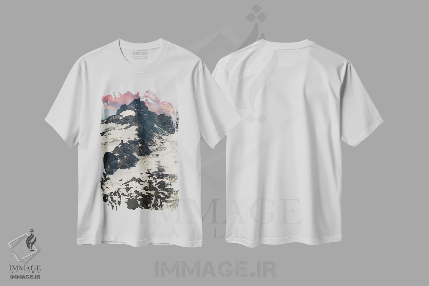تیشرت سفید طرح دار – تیشرت طبیعت ,طلوع خورشید بر تاهومای کوچک اثر لوئیس راث immage.ir