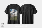 تیشرت مشکی طرح دار – تیشرت طبیعت ,قله های رینیه اثر لوئیس راث immage.ir