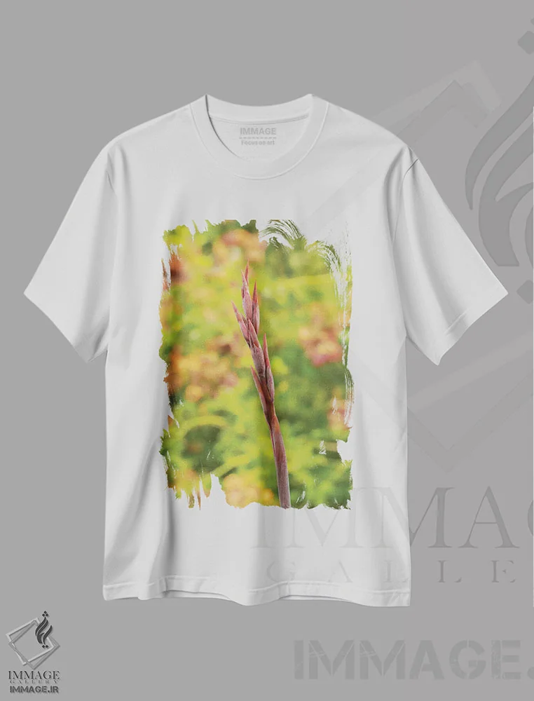 تیشرت سفید طرح دار – تیشرت گلدار ,زیبایی گل ها اثر لوئیس راث immage.ir