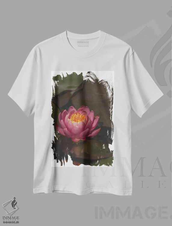 تیشرت سفید طرح دار – تیشرت طبیعت ,پلکان به سوی دنیای من اثر لوئیس راث فروشگاه ایماژ