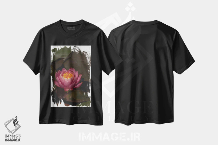 تیشرت مشکی طرح دار – تیشرت طبیعت ,پلکان به سوی دنیای من اثر لوئیس راث immage.ir