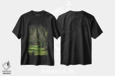 تیشرت مشکی طرح دار – تیشرت طبیعت ,منتظرم باش اثر لوئیس راث فروشگاه ایماژ