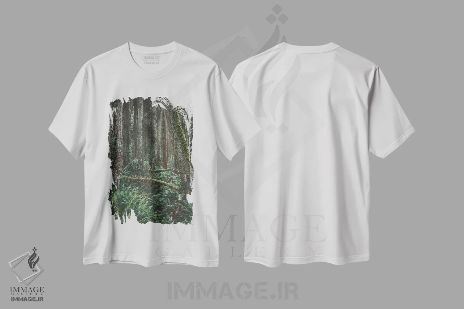 تیشرت سفید طرح دار – تیشرت طبیعت ,فراتر رفتن اثر لوئیس راث فروشگاه ایماژ