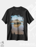 تیشرت مشکی طرح دار – تیشرت ساحلی ,نگهبانان ساحل اثر لوئیس راث فروشگاه ایماژ