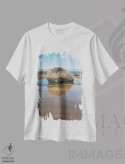 تیشرت سفید طرح دار – تیشرت ساحلی ,نگهبانان ساحل اثر لوئیس راث immage.ir