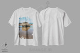 تیشرت سفید طرح دار – تیشرت ساحلی ,نگهبانان ساحل اثر لوئیس راث immage.ir