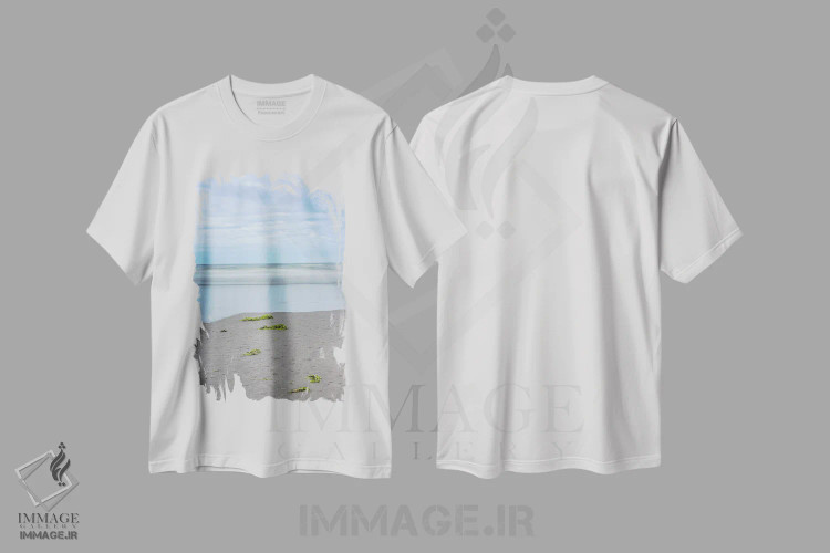 تیشرت سفید طرح دار – تیشرت طبیعت ,رویاهای جلبکی اثر لوئیس راث immage.ir