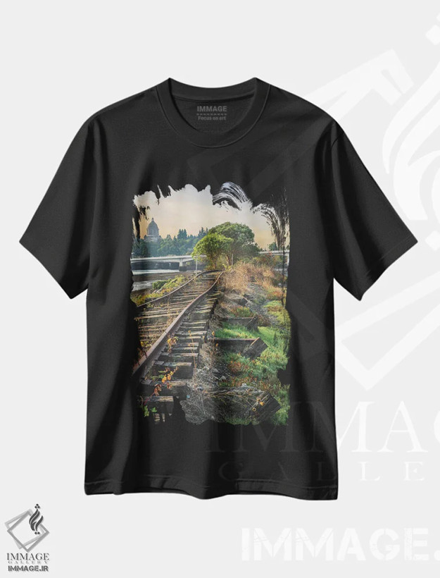 تیشرت مشکی طرح دار – تیشرت منظره ,نگاهی به المپیا اثر لوئیس راث فروشگاه ایماژ