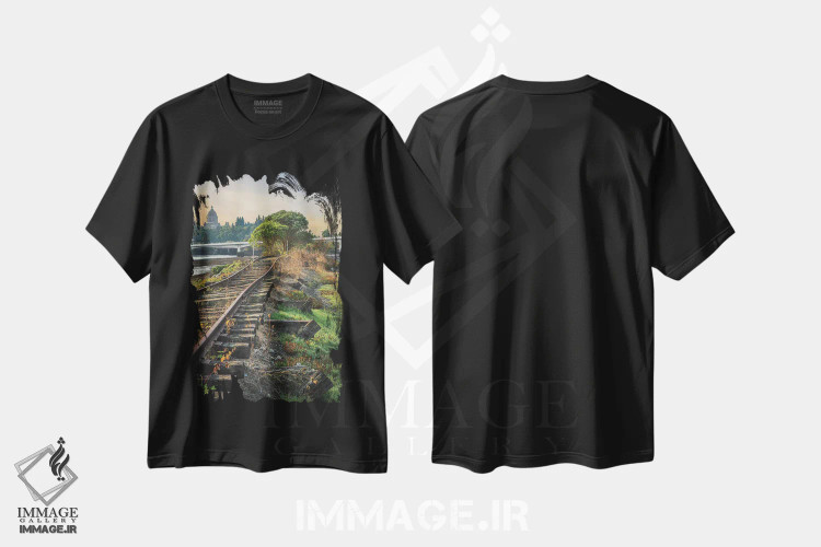 تیشرت مشکی طرح دار – تیشرت منظره ,نگاهی به المپیا اثر لوئیس راث فروشگاه ایماژ