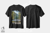 تیشرت مشکی طرح دار – تیشرت طبیعت ,رودخانه اسنکوالمی اثر لوئیس راث فروشگاه ایماژ