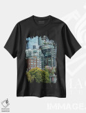 تیشرت مشکی طرح دار – تیشرت شهری ,طبیعت شهری اثر لوئیس راث immage.ir