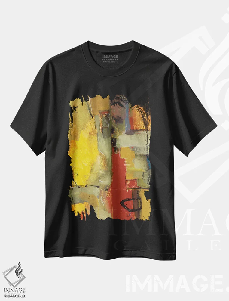 تیشرت مشکی طرح دار – تیشرت آبستره ,اکنون می دانیم اثر لیزا ریجرز فروشگاه ایماژ