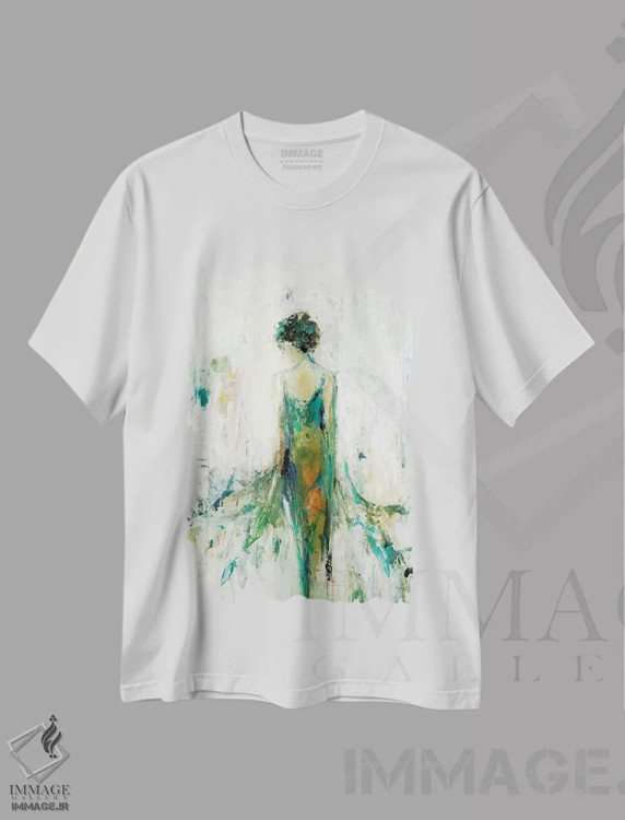 تیشرت سفید طرح دار – تیشرت مد زنانه ,جریان رمانتیک اثر لیزا ریجرز immage.ir