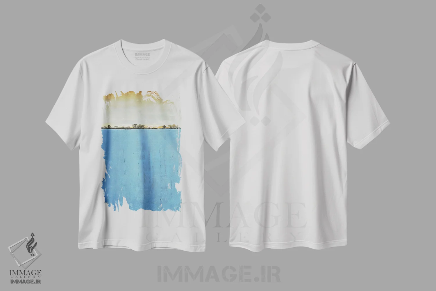 تیشرت سفید طرح دار – تیشرت آبستره ,فراتر از رؤیاها اثر لیزا ریجرز immage.ir