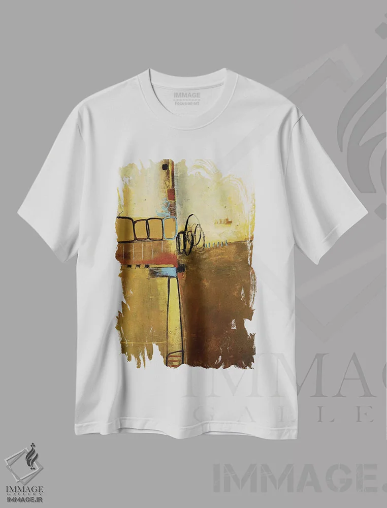 تیشرت سفید طرح دار – تیشرت استریت آرت ,ضدفرهنگ اثر لیزا ریجرز فروشگاه ایماژ