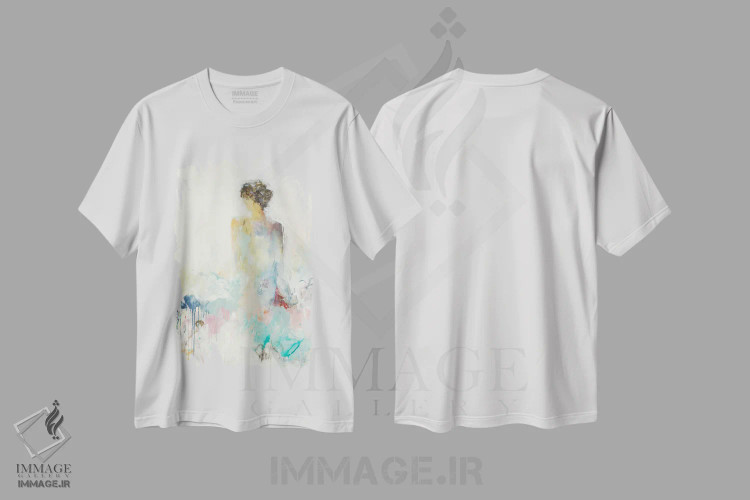 تیشرت سفید طرح دار – تیشرت پرتره ,رمانس در هواست اثر لیزا ریجرز فروشگاه ایماژ