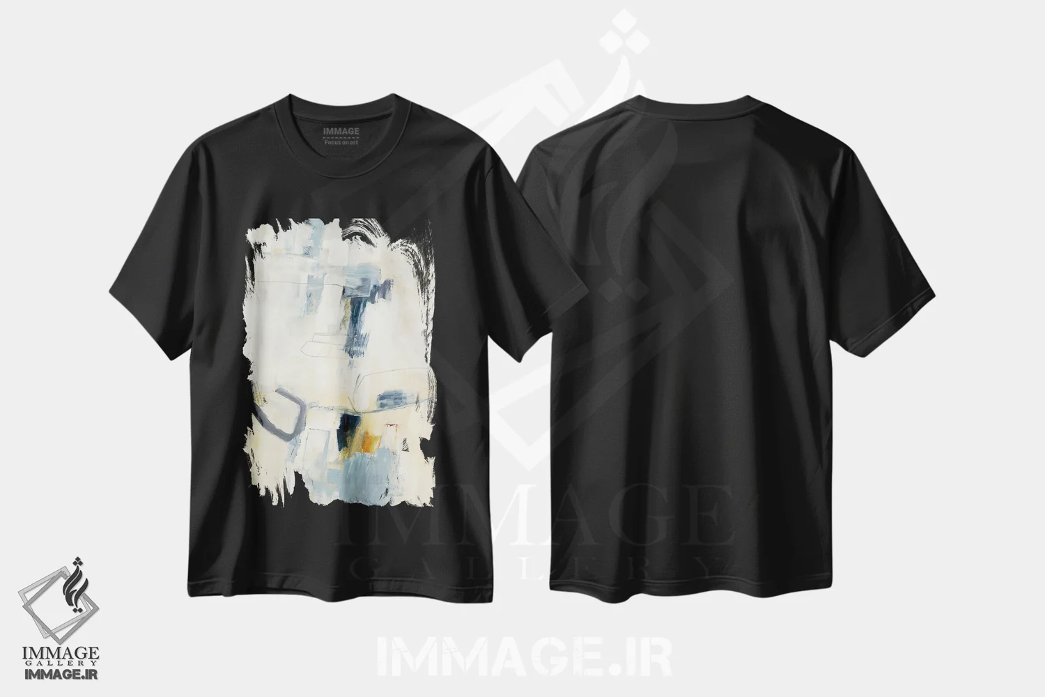 تیشرت مشکی طرح دار – تیشرت مینیمال ,آسان بگیر اثر لیزا ریجرز immage.ir