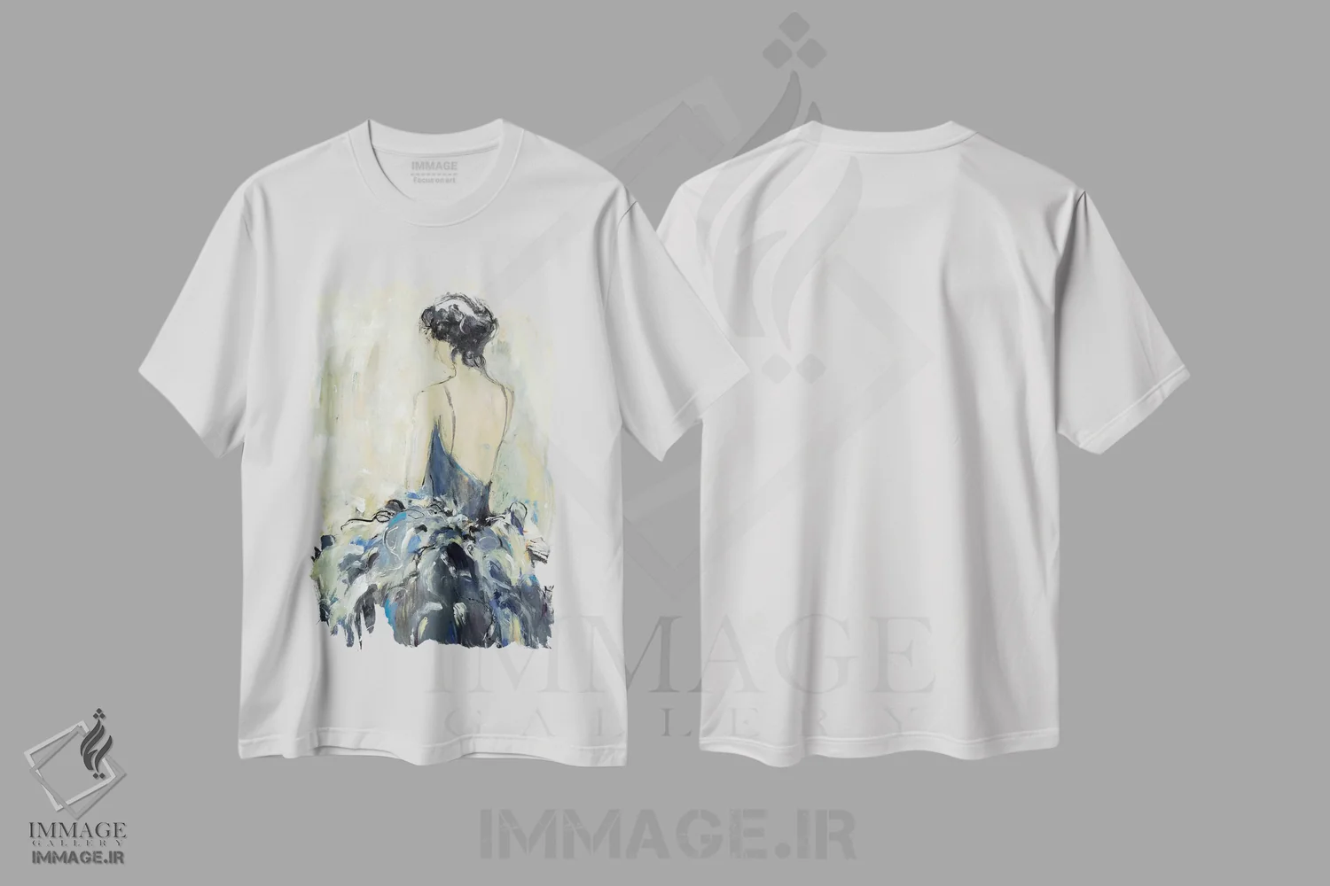 تیشرت سفید طرح دار – تیشرت هنری ,بازتاب های دوست داشتنی اثر لیزا ریجرز immage.ir