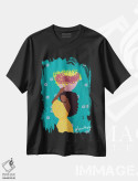 تیشرت مشکی طرح دار – تیشرت هنری ,آنیتا اثر لُرین تیوری فروشگاه ایماژ