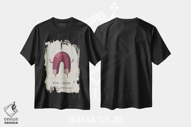 تیشرت مشکی طرح دار – تیشرت تایپوگرافی ,مغناطیس وار شگفت انگیز اثر لوئیس روسکوش فروشگاه ایماژ