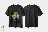 تیشرت مشکی طرح دار – تیشرت انیمه ,نینجای نارنجی اثر لوئیس روسکوش immage.ir